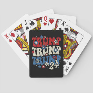 Trump Trump Trump 2024 Retro  Pokerkaarten