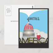 TRUMP Trumpet & Capitol Briefkaart (Voorkant / Achterkant)