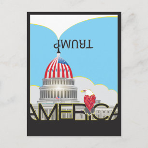 TRUMP Trumpet & Capitol Briefkaart