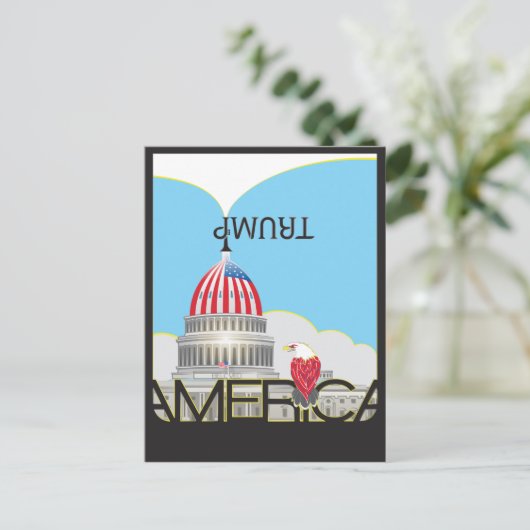 TRUMP Trumpet & Capitol Briefkaart (Staand voorkant)