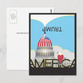 TRUMP Trumpet & Capitol Briefkaart (Voorkant / Achterkant)