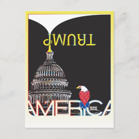 TRUMP Trumpet & Capitol Briefkaart (Voorkant)