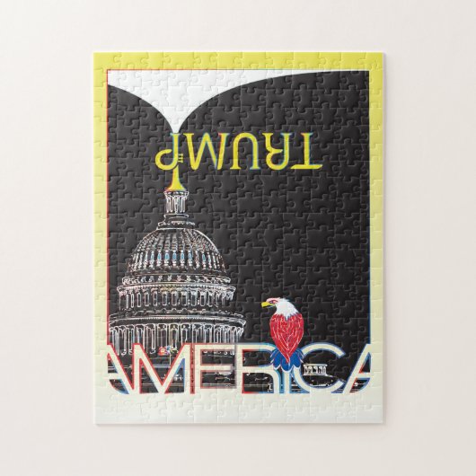 TRUMP Trumpet & Capitol Legpuzzel (Verticaal)