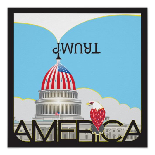 TRUMP Trumpet & Capitol Perfect Poster (Voorkant)