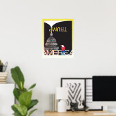 TRUMP Trumpet & Capitol Poster (Thuiskantoor)