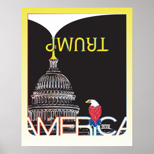 TRUMP Trumpet & Capitol Poster (Voorkant)