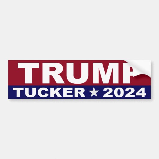 Trump Tucker 2024 Bumpersticker (Voorkant)