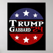 Trump Tulsi Gabbard 2024 Conservatieve Amerikaanse Poster (Voorkant)