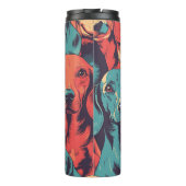 Trump Tumbler: "Ben je nu beter af?" Thermosbeker (Achterkant)