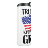 Trump Tumbler: "Houd Amerika groot" Thermosbeker (Gedraaid links)