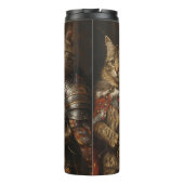 Trump Tumbler: "Wraaktour" (3 Cat Knights) Thermosbeker (Achterkant)