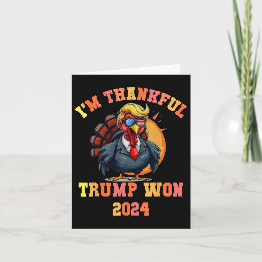 Trump Turkije Grappige meme Ik ben dankbaar dat Tr Kaart (Voorkant)