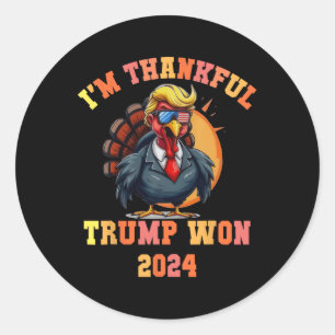Trump Turkije Grappige meme Ik ben dankbaar dat Tr Ronde Sticker