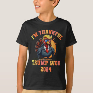 Trump Turkije Grappige meme in dankbaar Trump won  T-shirt