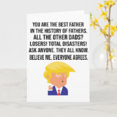 TRUMP : U BENT DE BESTE VADER KAART (Gele Bloem)