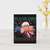 Trump Ugly Christmas Pajamas - I'm Still Your Pres Kaart (Gele Bloem)