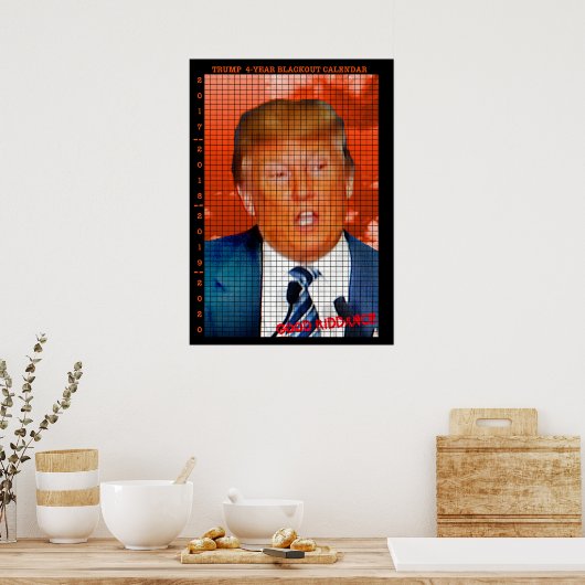 TRUMP UITZETKALENDER COUNTDOWN KALENDER POSTER (Keuken)