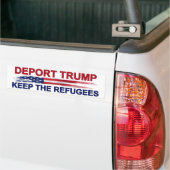 Trump uitzetten Behoud vluchtelingen Bumpersticker (Op Truck)
