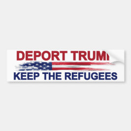 Trump uitzetten Behoud vluchtelingen Bumpersticker