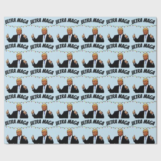 TRUMP ULTRA MAGA CHRISTMAS WRAPPINGPAPIER CADEAUPAPIER (Vlak)