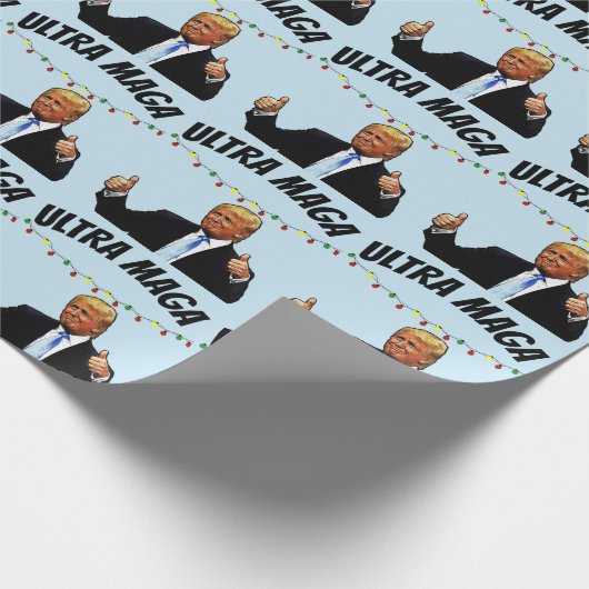 TRUMP ULTRA MAGA CHRISTMAS WRAPPINGPAPIER CADEAUPAPIER (Hoek)