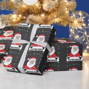 TRUMP ULTRA MAGA SANTA GRAPPIG Kerstfeest Cadeaupapier