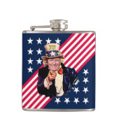 Trump/Uncle Sam Souvenir Herdenkingsfles ~ Heupfles (Voorkant)