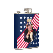 Trump/Uncle Sam Souvenir Herdenkingsfles ~ Heupfles (Rechts)
