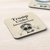Trump under investigation Beverage Coaster Bier Onderzetter (Linkerzijde)