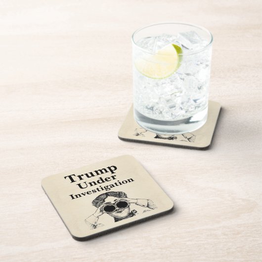 Trump under investigation Beverage Coaster Bier Onderzetter (Rechterzijde)