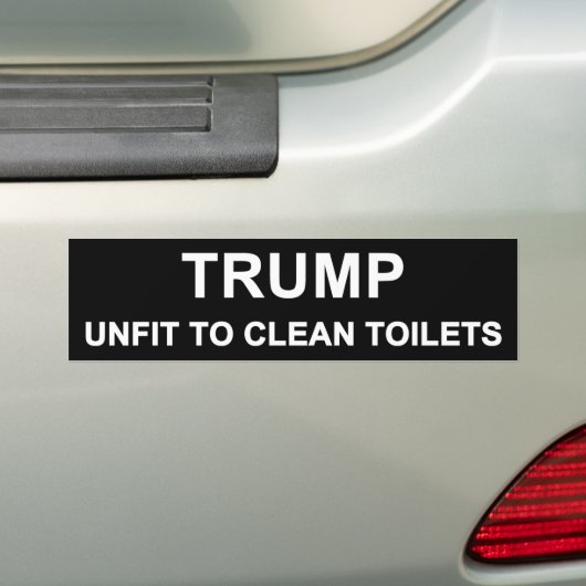 Trump Unfit Bumpersticker (Op auto)
