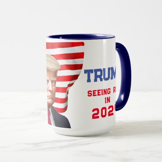 Trump Unofficial Mok Shot Flag Seeing Red in 2024 (Voorkant rechts)