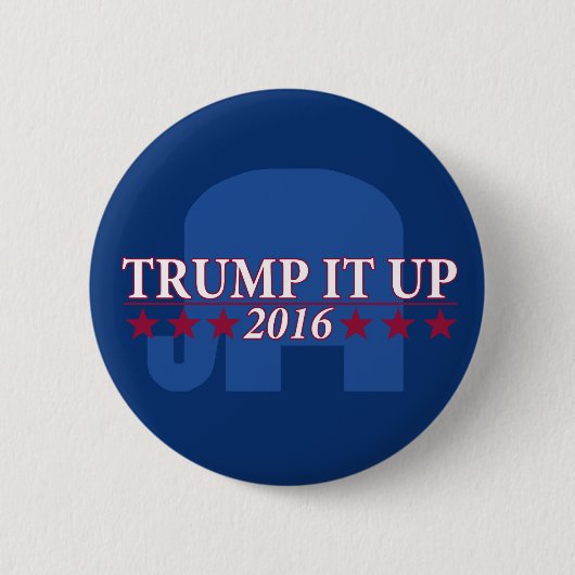 Trump up-knop ronde button 5,7 cm (Voorkant)