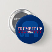 Trump up-knop ronde button 5,7 cm (Voorkant /achterkant)