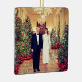 Trump US President White House Keramisch Ornament (Rechts)