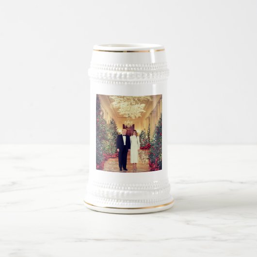 Trump US President White House Kerstmis Bierpul (Center)