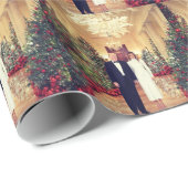 Trump US President White House Kerstmis Cadeaupapier (Rol Hoek)