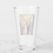 Trump US President White House Kerstmis Glas (Achterkant)