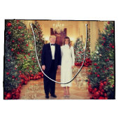 Trump US President White House Kerstmis Groot Cadeauzakje (Achterkant)
