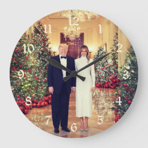 Trump US President White House Kerstmis Grote klom Klok