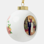 Trump US President White House Kerstmis Keramische Bal Ornament (Links)