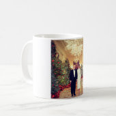 Trump US President White House Kerstmis Koffiemok (Voorkant links)