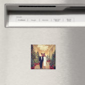 Trump US President White House Kerstmis Magneet (Insitu (Vaatwasser))