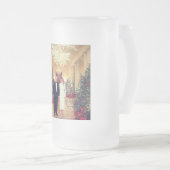 Trump US President White House Kerstmis Matglas Bierpul (Voorkant rechts)