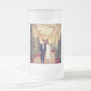 Trump US President White House Kerstmis Matglas Bierpul