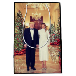 Trump US President White House Kerstmis Medium Cadeauzakje