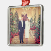 Trump US President White House Kerstmis Metalen Ornament (Links)