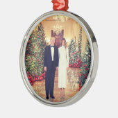 Trump US President White House Kerstmis Metalen Ornament (Links)