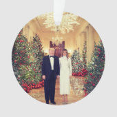 Trump US President White House Kerstmis Ornament (voorkant)