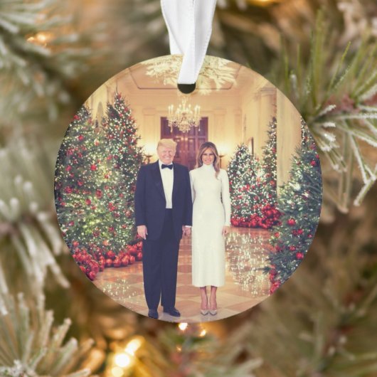 Trump US President White House Kerstmis Ornament (Boom)